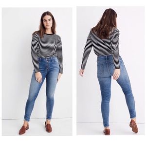 Madewell 10” high rise skinny skinny